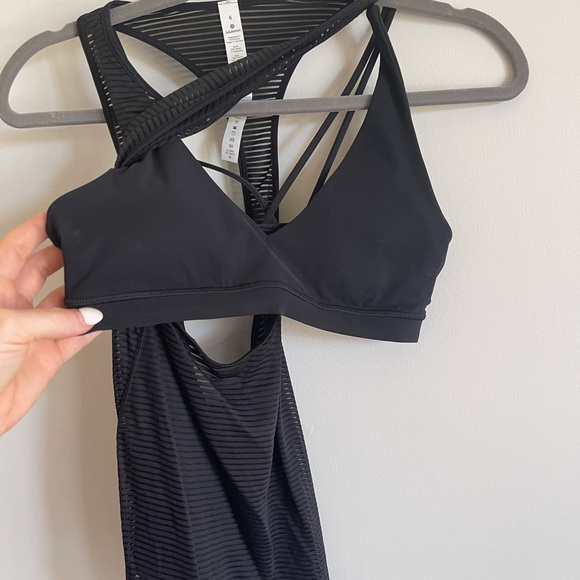 Lululemon black 2 in 1 tank plus bra - 6 - Picture 6 of 9
